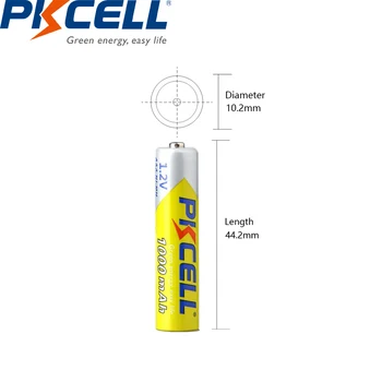 PKCELL 4Pcs/1Cards 2600mAh AA Baterija za ponovno Polnjenje +4Pcs/1Card AAA 1000mAh 1,2 V NI-MH Z 1-4Slots Polnilnik