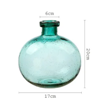 1PCS Multicolor Mehurček Steklena Vaza Ročno Ustvarjalne Obrti Steklenico Dekoracija Spalnica Tabela Vaza Preprosto Dekoracijo Doma