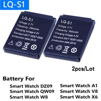 2PCS LQ-S1 3,7 V Polnilne Li-ion Polymer Baterija Za Smart Watch HLX-S1 DJ-09 AB-S1 M9 FYM-M9 JJY-S1 DZ09 QW09 W8 A1 V8 X6