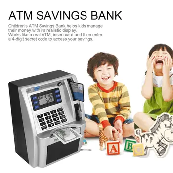 ATM presence banka hranilnice denar boxToys tirelire Otroci Pogovarjajo ATM hranilnice Vstavite Menice kot Nalašč za Otroke, dropshipping