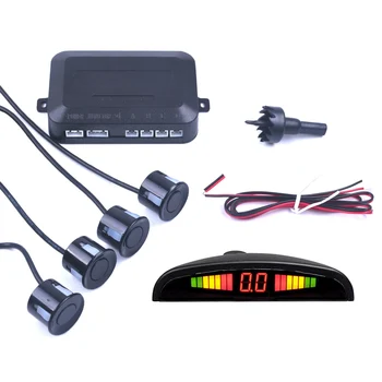 LED Parkirni Senzor, Auto Avto Detektor Parktronic LED Zaslon s 4 Parkiranje Radarske Povratne Backup Monitor Sistem