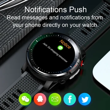 2020 Novo L15 Pametno Gledati 1.3 palčni Full-fit Krog Šport Retina Zaslon Z LED Svetilko Športih na Prostem Bluetooth Smart Watch
