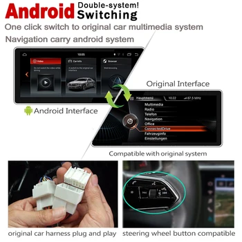Android 7.0 up IPS avto HD Zaslon predvajalnik Za BMW X5 X6 E70 E71 2007~2010 CCC izvirni Slog Autoradio navigacijo gps WiFi, BT