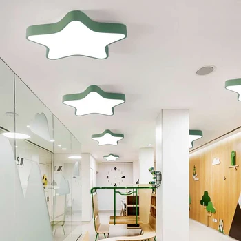 Nordijska moderne spalnice LED stropna svetilka, otroška soba pet opozoril star stropne svetilke koridor lučka tovarne neposredno stropne luči