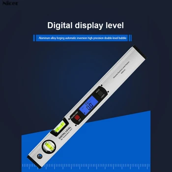 Digitalni Merilnikom. Kota Finder Inclinometer Elektronske Ravni 360-Stopinjski Brez Magnetov Ravni Kota Nagiba Test Vladar 400mm