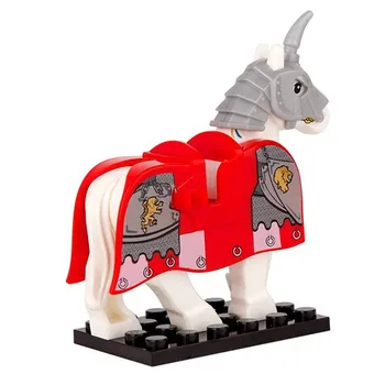Mesto prijateljev DIY toy model gradniki živali vojne vitez konja, igra za otroke, igrače, darila