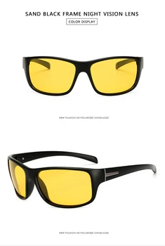 WarBLade Nočno Vizijo Očala Vožnje Polarizirana sončna Očala Moški Ženske blagovne Znamke Oblikovalec Očala Očala HD Pilotni sončna Očala 1825