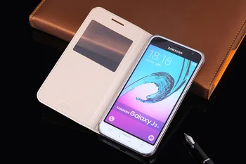 Pokrovček, Usnje, Telefon Primeru Za Samsung Galaxy J3 2016 GalaxyJ3 J 3 SM J320F J320FN J320H J302M SM-J320F SM-J320FN SM-J320H