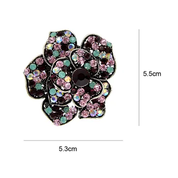 CINDY XIANG Nosorogovo Velike Camellia Cvet Broške Za Ženske Vintage Moda Pozimi Broška Pin 3 Barve na Voljo Dobro Darilo