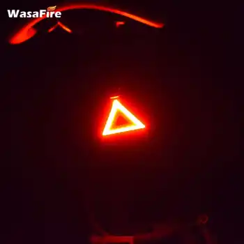 WasaFire Trikotnik Izposoja Rep Svetlobe COB LED Kolo Zadnje Luči 6 Načini USB Polnilne Kolesarska Luč Noč Opozorilo Lučka