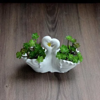VILEAD Keramični Nekaj Labodov Vaza Vaze Figurice Planter za Rože Sodobne Dom Notranje opreme Pribor Božič