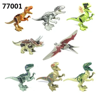 8 Kos/set Jurassicly Svetu Dinozavrov gradniki Dinozavri figuric Opeke Tyrannosaurus Klasične Igrače Združljiv mesto