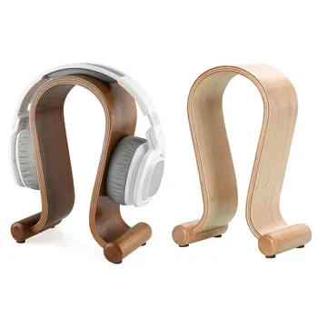 Prenosne Slušalke Nosilec Leseni In Praktično Podporo Stojalo Za Slušalke Kažejo Polica Univerzalno Slušalke Naprave In Pripomočki