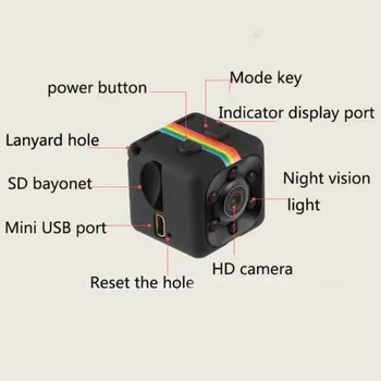 DVR Avto Diktafon Dash Mini Kamera Night Vision FHD 1080p Mini Kamere, Video Snemalnik Vožnje Parkiranje Kamera za Avto Dash cam