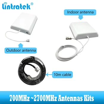 700~2700MHz 2G 3G 4G komplet Antena za GSM, UMTS, LTE Mobilnega signala booster ojačevalnik antena 10m kabla za mobilni telefon, ponovitev