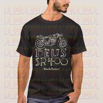 Deus Ex Machina Motocycle SR400 T Shirt 2020 Novo Poletje moška Kratka Sleeved Priljubljena Tee Shirt Vrhovi Neverjetno Unisex