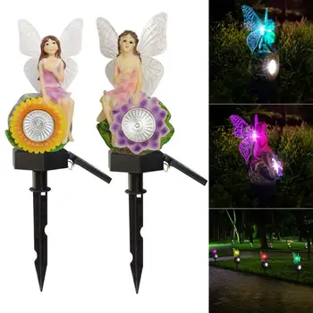 Sončne Prostem Terenu Plug LED Luči, Sončnično Wisteria Flower Fairy Svetlobe, Vrt, Travnik Okras Pokrajine Lahka Nepremočljiva