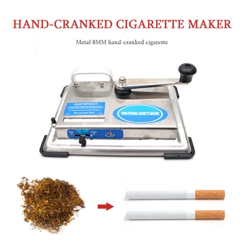 Iz nerjavečega Jekla, Namizni Cigaret Roller Strani-koljenast Cigaret Maker Kajenje Pribor 100. Kralj Redno Velikost