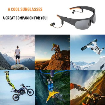 Bluetooth, Kamera sončna Očala, Slušalke z vgrajenim 32GB Pomnilniško HD1080P Bluetooth, MP3 Predvajalnik, Fotografijo, Video Snemalnik Šport