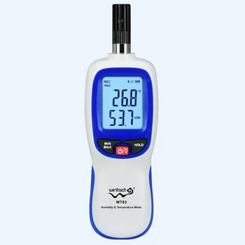 Industrijska Termometer, Higrometer Natančnost Digitalni LCD Bluetooth Temperatura Vlažnost Meter Max Min C/F Podatkov Držite rosišče