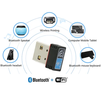 BT4.0 Mini USB WIFI Bluetooth Dvojno Funkcijo Brezžični 3G 4G Omrežja Kartico Za Prenosni računalnik Desktop