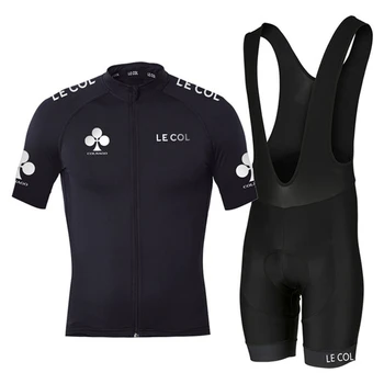 2020 LE COL kolo kolesarjenje teamclothing Moških short sleeve jersey določa gel blazinico bib hlače ropa ciclismo maillot MTB cesti kolesarski komplet