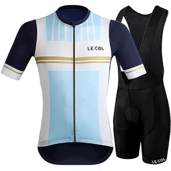 2020 LE COL kolo kolesarjenje teamclothing Moških short sleeve jersey določa gel blazinico bib hlače ropa ciclismo maillot MTB cesti kolesarski komplet