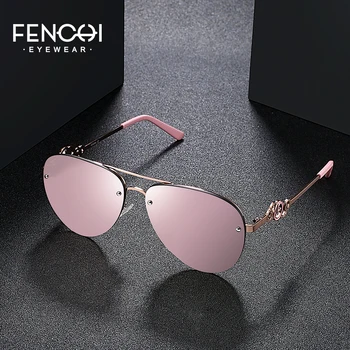 FENCHI klasičnih pilotni roza sončna očala ženske 2019 pilotni sončna očala z uv zaščito Oculos Feminino zonnebril dames