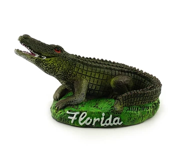 Ročno Poslikane Florida Krokodil Kip Ustvarjalne Smolo Obrti, Turizem, Trgovina S Spominki, Darila, Zbiranje Doma Decortion