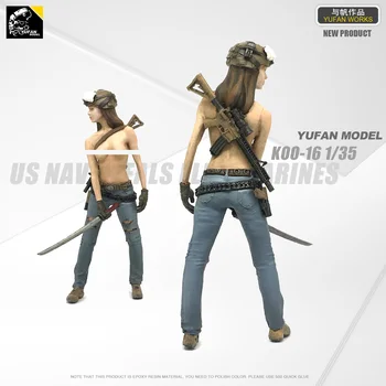 Yufan Model 1/35 Slika Model Komplet Ameriški Pečat Commando Smolo Vojak Model Nemontirani In Unpainted Loo-16