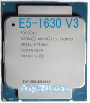 E5-1630V3 Original Intel Xeon E5-1630 V3 E5 1630 V3 3.70 GHz 10M 4CORES 22-NANOMETRSKE LGA2011-3 140W Procesor brezplačna dostava