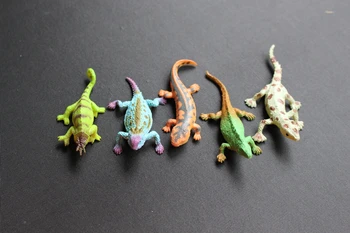 12Pcs/Veliko Simulacije kuščar kameleon gecko model model igrača mehke gume živali model April Fool ' s Day igrača
