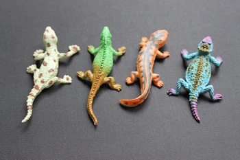 12Pcs/Veliko Simulacije kuščar kameleon gecko model model igrača mehke gume živali model April Fool ' s Day igrača
