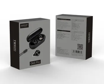 2019 Novo OVEVO Q65 Pro TWS Bluetooth V5.0 Slušalke Dual Wireless 3D Stereo slušalke Nepremočljiva Šport Čepkov Za Telefone