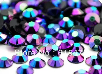 6 mm Jelly Safir AB Barve SS30 kristalno Smolo okrasnih flatback Nail Art Okrasnih,10,000 kos/vrečko