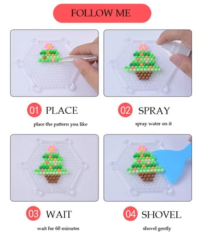 DIY Vode Megle Lepljive Kapljice Igrače za Otroke Ročno Fantje in Dekleta Čarobno Vodo Lepljive Kapljice Otroci 3D Puzzle Igrače Nastavite z Box