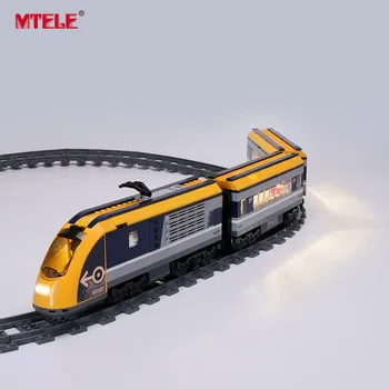 MTELE blagovne Znamke LED Light Up Kit Za 60197 Mesto Serije Potniški Vlak (Model NISO Vključene)