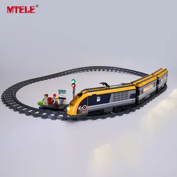 MTELE blagovne Znamke LED Light Up Kit Za 60197 Mesto Serije Potniški Vlak (Model NISO Vključene)
