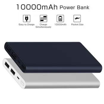Original Xiaomi 10000mAh Mobilno Napajanje 2 Dual USB 18W Hitro Polnjenje Mobilnih Napajanje 3.0 Mobilni Telefon Polnilnik