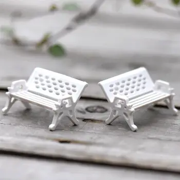 12PC Mini Park Klopi Umetno Majhni Plastični Mikro Krajine Okras Vrta DIY Dekoracijo Obrti Figurice Miniature