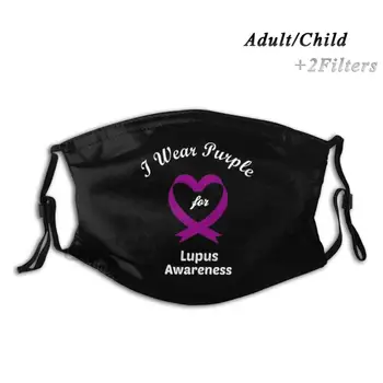 Nosim Vijolično Za Lupus Zavest Odraslih Otroci Stroj Smešno Masko S Filtrom Lupus Zavest Sistemski Eritematozni Lupus