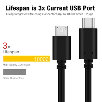 USB 3.1 Mikro 5pin Kabel Usb Tip-C USB-C 3.1 za Kabel Micro Usb OTG Usb C Hitro Polnjenje Datae Za Macbook Usbc Android Napravo
