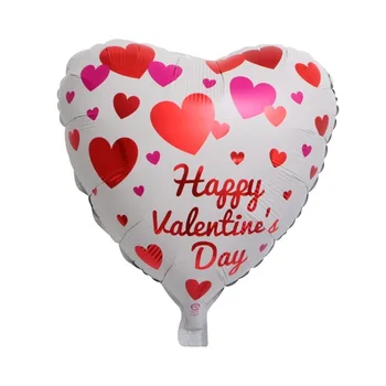 10pcs 18 inch Srečno Valentinovo Srce Oblika Aluminija Folija Baloni, Dekoracija Obletnico Srečno Valentinovo Poroka Stranka Dekor