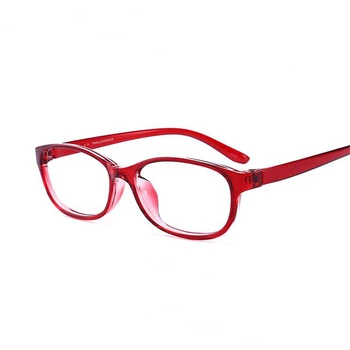 TR90 Kvadratnih Končal Kratkovidnost Očala Ženske, Moške Kratke-pogled Eye Glasses Rdečim Okvirjem Kratkovidnost Očala -1.0 -1.5 -2.0 -2.5 -3 -3.5 -4.0