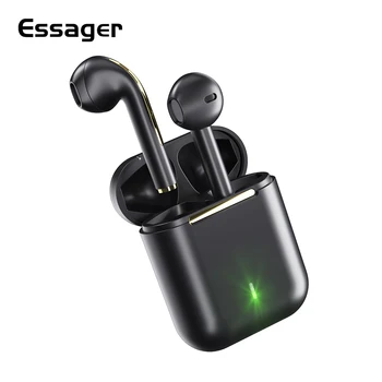 Essager J18 TWS Brezžična tehnologija Bluetooth 5.0 Slušalke V Ušesu za Prostoročno uporabo Brezžične Stereo Slušalke Čepkov Z Mikrofonom Slušalke Za Samsung
