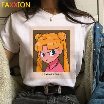 Sailor Moon vrh tees femme plus velikost estetske nekaj oblačil ulične ulzzang oblačila tshirt nekaj oblačil