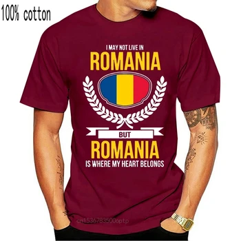 Romunija, Moje Srce Pripada Romunija Državi Ljubezen Vrh 2020 Moda za Moške Znak Fitnes Puloverji Jopice