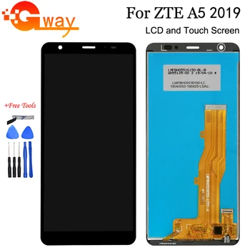 Črna 5.45 palca Za ZTE Blade A5 2019 Zaslon LCD + Touch Screen Računalnike Zbora Za ZTE A5 2019 Rezervni Deli Z Orodji,