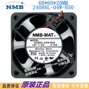 Novo NMB 2408NL-04W-B59 B50 6020 12V 0.14 A 6 cm projektor tiho hladilni ventilator