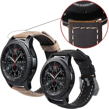 20 22 mm trak za Samsung Galaxy Watch 42mm 46mm/za huawei Čarobno GT/Amazfit bip mladi Nori Konj usnje watch band zapestnica